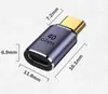 Revolução typec Adaptador fêmea type-c 40GB cotovelo estéreo para lightning 3 U-type de função completa PD100w