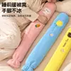 Bolsa de Água Quente Fofa de Inverno Longa e Listrada Bolsa Térmica Espessa Aquecedor de Cintura Pelúcia Garrafa de Água Quente à Prova de Explosão Bolsa Aquecedora de Mãos para Cama