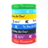 Pulseira de silicone esportiva de basquete cor luminosa pulseira de pulso de futebol pulseira Kobe Curry James Durant