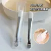 Brocha de Silicona para Mascarilla Gecomo de Doble Cabezal, Suave y Duradera, No se Desprende Fácilmente, Cerdas Suaves en Forma de Lengua con una Espátula, Doble Uso