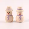Brinquedos Personalizados Pintados com Grafite para Crianças Homem de Madeira Desenho Animado Criativo Porca de Madeira Árvore de Natal Boneco de Neve Enfeites de Artesanato