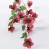 Rosa de Navidad Artificial, Flor Falsa con Tallos Largos, Flor de Piso Artificial, Multirramo, Decoración del Hogar, Exhibición de Casa Modelo, Arreglo de Árbol