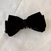 Grampo de Cabelo com Laço de Veludo para Outono Inicial, Presilha Banana Grande, Estilo Feminino Preguiçoso para Rabo de Cavalo, Presilha Vertical, Novo Estilo