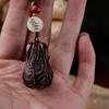 Rosewood Esculpido Repolho Chaveiro Verde Sândalo Celular Cadeia Sândalo Bolsa Pingente Brinquedo Alça Pingente para Homens e Mulheres
