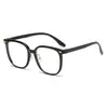 Montura de gafas para miopía con filtro de luz azul cara lisa adelgazante montura grande estilo coreano femenino estudiante celebridad de internet montura de gafas para miopía terminadas para hombre