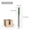 Juego de 6 Piezas de Cuchillos Rectos Verdes con Hojas Simples y Dobles, Cuchillas para Máquina Recortadora, Cuchillas para Ranurar, Brocas para Fresadora de Grabado y Herramientas