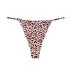 Tanga Caliente Estampado de Leopardo Comercio Exterior para Mujer Bikini Talla Grande Sexy Cintura Baja Correa Fina Sin Costuras Tanga Hilo en T Erótico Ropa Interior
