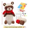 Novos produtos transfronteiriços material de crochê de lã bolsa boneca de pelúcia tecida boneca de tricô crochê diy tecer