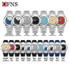 Reloj Masculino Más Vendido Transfronterizo Oufani Simple Doble Esfera Números Árabes Reloj Cuadrado Clásico de Cuarzo