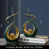 Adornos modernos de cerámica de lujo ligero para sala de estar, recibidor, mueble de TV, escritorio de oficina creativo, mueble de vino, decoraciones para inauguración de casa