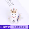 Broche Criativo de Dente, Broche de Escova de Dentes, Liga Ecológica, Desenho Animado Fofo, Broche Exquisito, Acessório Personalizado e Estiloso