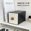 Caixa de Armazenamento de Mesa Estilo Vintage para Papelaria e Cosméticos, Organizador Multifuncional Empilhável Compartimentado Tipo Gaveta