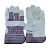 Guantes de soldador Guantes de soldadura eléctrica Tiehan Funda de goma amarilla de dos capas Tiehan Guantes de soldadura eléctrica de cuero de vaca de palma completa de dos dedos al por mayor