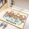 Alfombrilla de baño Kapibala, absorbente de agua, antideslizante, con diatomeas