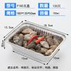 Caja de Papel de Aluminio para Barbacoa Rectangular Desechable Lonchera Cuenco de Papel de Aluminio Doméstico Redondo Engrosado Embalaje para Llevar Plato de Cena de Papel de Aluminio