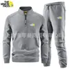 Pantalones Deportivos Sueltos de Terciopelo Transfronterizos Otoño Casual Traje Deportivo Cremallera Cárdigan Sudadera Conjunto de Dos Piezas Venta Directa de Fábrica