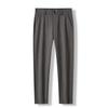 Pantalones Casuales de Negocios para Hombre Invierno de Gama Alta Holgados Rectos Fácil Cuidado Pantalones de Gama Alta Color Sólido Pantalones de Lana para Hombre