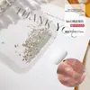 Decorações de Unhas Tendência Amarelo Dourado Zircônia Navete com Espiga de Trigo Brilhante Pedras para Unhas Navete Mini com Parte Traseira Pontiaguda