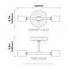Lámpara Transfronteriza Popular Lámpara de Pared Doble Cabezal Americana LED Edison Simple de Hierro Baño Inodoro Wayfair