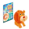 Regalo Día del Niño Rompecabezas Estéreo de Animales 3-6 Años Juguete de Educación Temprana para Niños Pequeños Zoológico León Cebra Elefante de Dibujos Animados