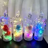 Vela Digital LED Transparente Lâmpada de Vela Rosa Lâmpada de Mesa de Cabeceira para Quarto Lâmpada Decorativa de Atmosfera Enfeites de Mesa de Cabeceira para Quarto
