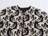 Atacado 2024 novo estilo europeu e americano roupa feminina padrão animal estampado jaqueta de algodão casaco em estoque