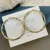 Pendientes de Círculo Irregular con Textura de Moda Transfronteriza Estilo Popular Caliente Moda Europea y Americana Pendientes Personalizados de Círculo para Mujer