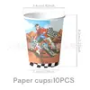 Amazon Nueva Fiesta de Cumpleaños Temática de Motocicleta Todoterreno Vajilla Desechable Mantel Servilleta Plato de Papel Decoraciones