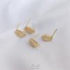 Aretes para Colgar con Superficie Irregular Cóncava-Convexa Chapados en Oro de 14K que Conservan el Color, Materiales para Accesorios de Aretes Hechos a Mano con Engaste para Perlas