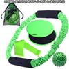 Yoga fitness tirador de anillo O juego de seis piezas chaqueta anti-rotura cincha placa deslizante dureza bola punzante látex elasticidad