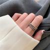 Anillo Didi Bounty de estilo japonés y coreano con combinación de industria pesada de estilo frío para mujer, anillo de dedo índice distintivo de múltiples capas retro, anillo de cola