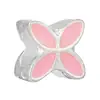 Panjia Nuevo Polvo de Melocotón Caliente Flor Mariposa Hierba de la Suerte con Cuentas Accesorios DIY Pulsera Pulsera Venta al por Mayor