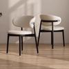 Cadeira de Jantar de Madeira Maciça de Entrada Luxuosa Nórdica Estilo Tronco Creme Casa Cinza Preta Cadeira de Café Maquiagem Cadeira de Mesa