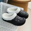 Nuevos Zuecos Mayoristas Otoño e Invierno para Interiores y Exteriores, Zapatillas Planas Cómodas Antideslizantes de Algodón para Parejas con Tacto Suave, Modernas