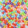 Acessórios para joias DIY de educação infantil 4*7mm, números/letras russas/inglesas acrílicas, contas planas de estrela e lua