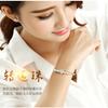 Pulseira Banhada a Prata Moda Feminina Contas de Transferência Lanterna Puxa-Puxa Estilo Étnico Vazado Exquisito Bola com Contas Celebridade da Internet Fornecimento ao Vivo