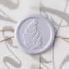 Design de Logotipo de Rótulo de Cera de Pintura de Fogo do Fabricante Cera de Selagem para Convite de Casamento Adesivo de Pintura de Fogo Selo de Pintura de Fogo Folha de Samambaia
