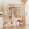Perchero Vertical de Pie con Diseño Engrosado para Uso en Interiores, Adecuado para Dormitorio y Balcón del Hogar, Tendedero para Ropa, Perchero para Colgar Ropa