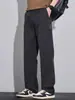 Novas calças casuais para homens 2026, calças retas largas da moda estilo americano, caimento simples, calças compridas versáteis, moda masculina