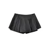A1034-26 Falda Corta de Mezclilla de Cintura Alta Estilo A Verano, Corte Holgado Adelgazante para Cuerpo Tipo Pera, Falda de Talla Grande que se Ajusta a la Cadera