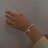 Pulsera de la suerte con sonrisa para mujer, diseño de nicho, personalidad, sentido avanzado, estilo frío, luz, lujo, simple, 2022, nuevo