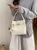 2026 Nueva Moda Transfronteriza Bolso Cruzado Simple Bolso Cubo Versátil Bolso de Mano Estilo Coreano Bolso de Hombro