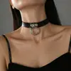 Joyería Juyi Moda Europea y Americana Transfronteriza Collar Gargantilla de Cuero PU para Mujer, Cadena para Clavícula, Joyería para el Cuello