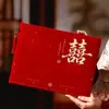 Livro de Registro de Presentes de Casamento, Livro de Registro e Assinatura de Convidados, Livro de Contabilidade de Presentes de Casamento, Coleção de Suprimentos de Casamento com Envelope Vermelho