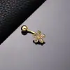 Piercing Espiral de Circonita de Colores de Venta Caliente Transfronterizo Clavo para Ombligo Anillo para Ombligo Estilo Europeo y Americano Botón para Ombligo de Flor Mariposa Corazón