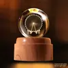 Luz Noturna de Planeta com Bola de Cristal Giratória Enfeites Criativos para Mesa Artesanato Feng Shui Presentes para Professores Novos Produtos Transfronteiriços