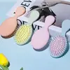 Almofada de Ar Plástica Massageadora Portátil Pente de Almofada de Ar Pente Alisador de Cabelo Úmido e Seco Mini Almofada de Ar Pente com Cabeça Massageadora
