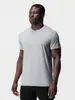 Camiseta deportiva de manga corta para hombre musculoso para correr y entrenamiento de baloncesto, de algodón, corte ajustado, cuello redondo, de verano, para fitness, secado rápido