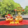 Buena Suerte Lingote del Dios de la Riqueza Adorno para Coche de Primavera Decoración Creativa para Coche Suministros Centro de Consola Pequeño Adorno del Dios de la Riqueza