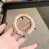 Elástico de Cabelo Básico Simples com Strass Faixa de Cabelo Elástica Durável Alta Elasticidade para Rabos de Cavalo Coques Acessório de Cabelo Versátil Headwear
